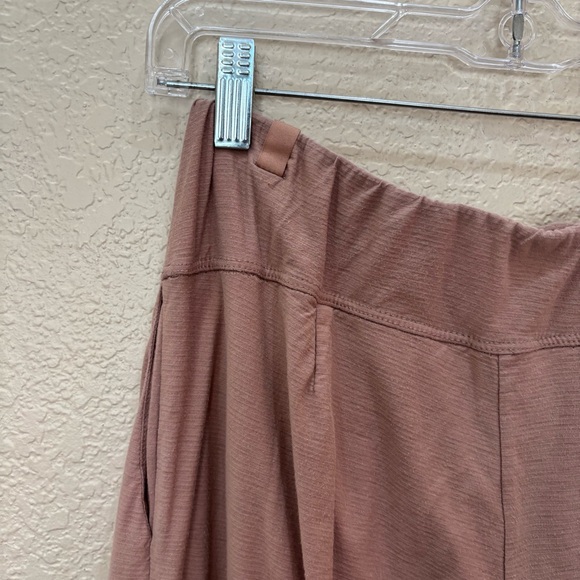 LUNYA Supima Cotton Wide Leg Lightweight Lounge Pants Mauve / Dusty Rose - Picture 5 of 9